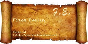 Fitos Evelin névjegykártya